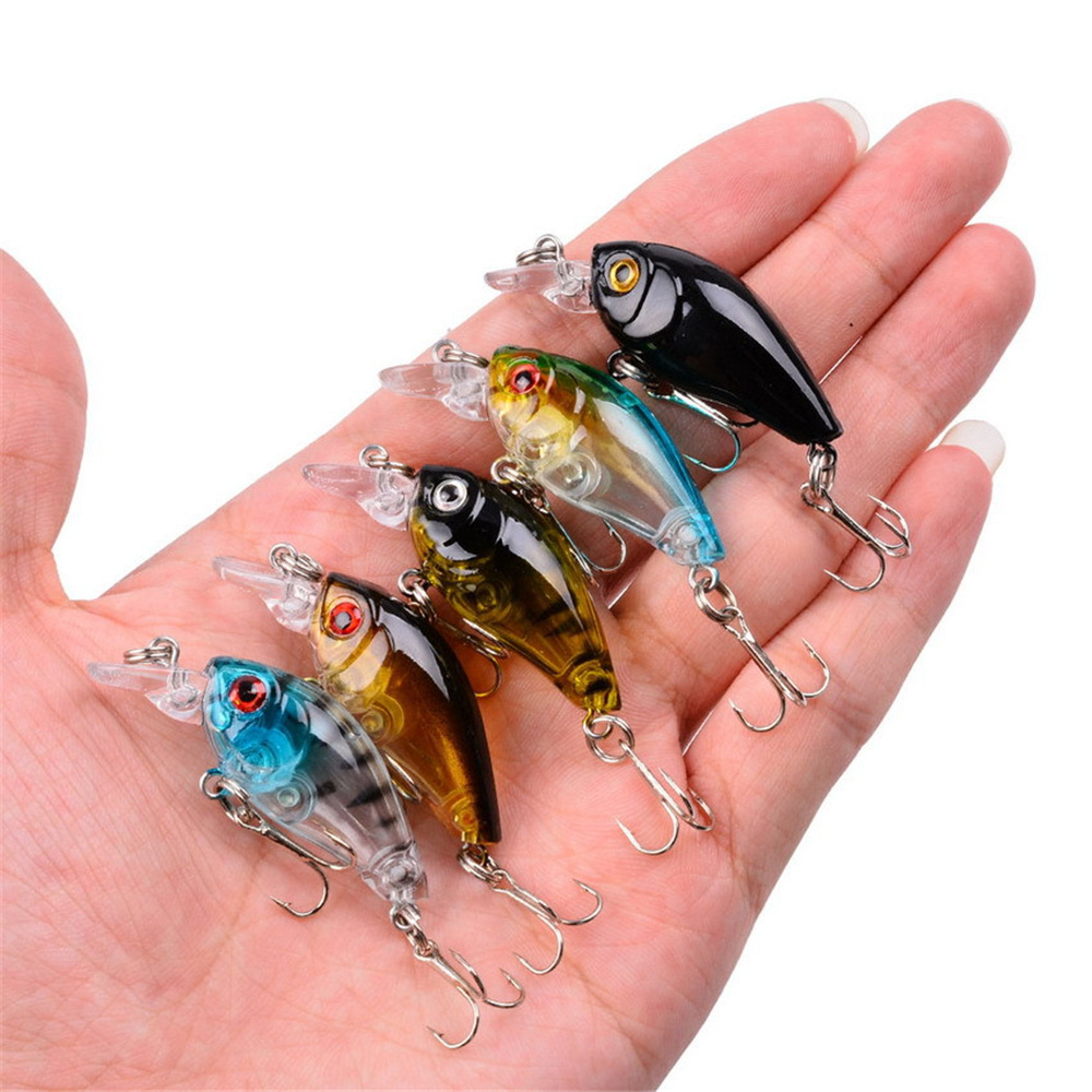 1Pcs 3.5g 4.5cm Top water Mini - Fishing Hook Treble review and price
