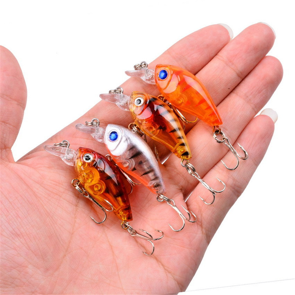 1Pcs 3.5g 4.5cm Top water Mini - Fishing Hook Treble review and price