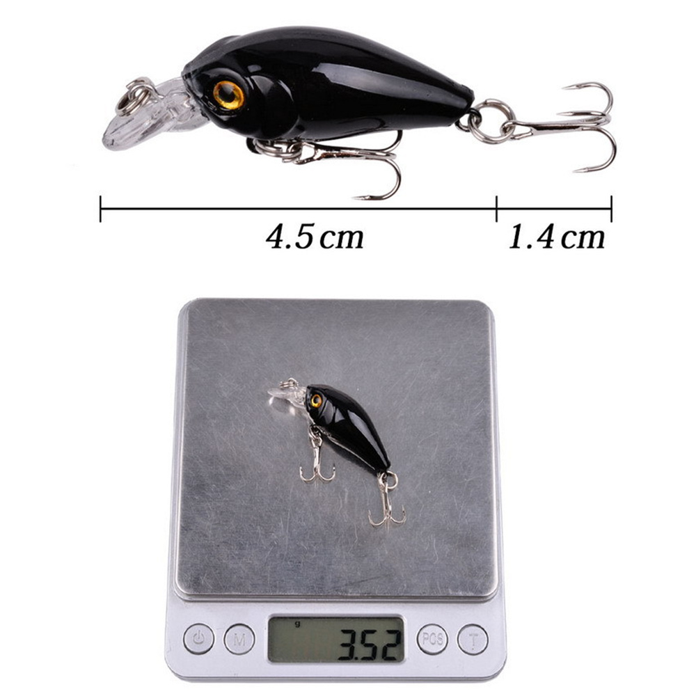 1Pcs 3.5g 4.5cm Top water Mini - Fishing Hook Treble review and price