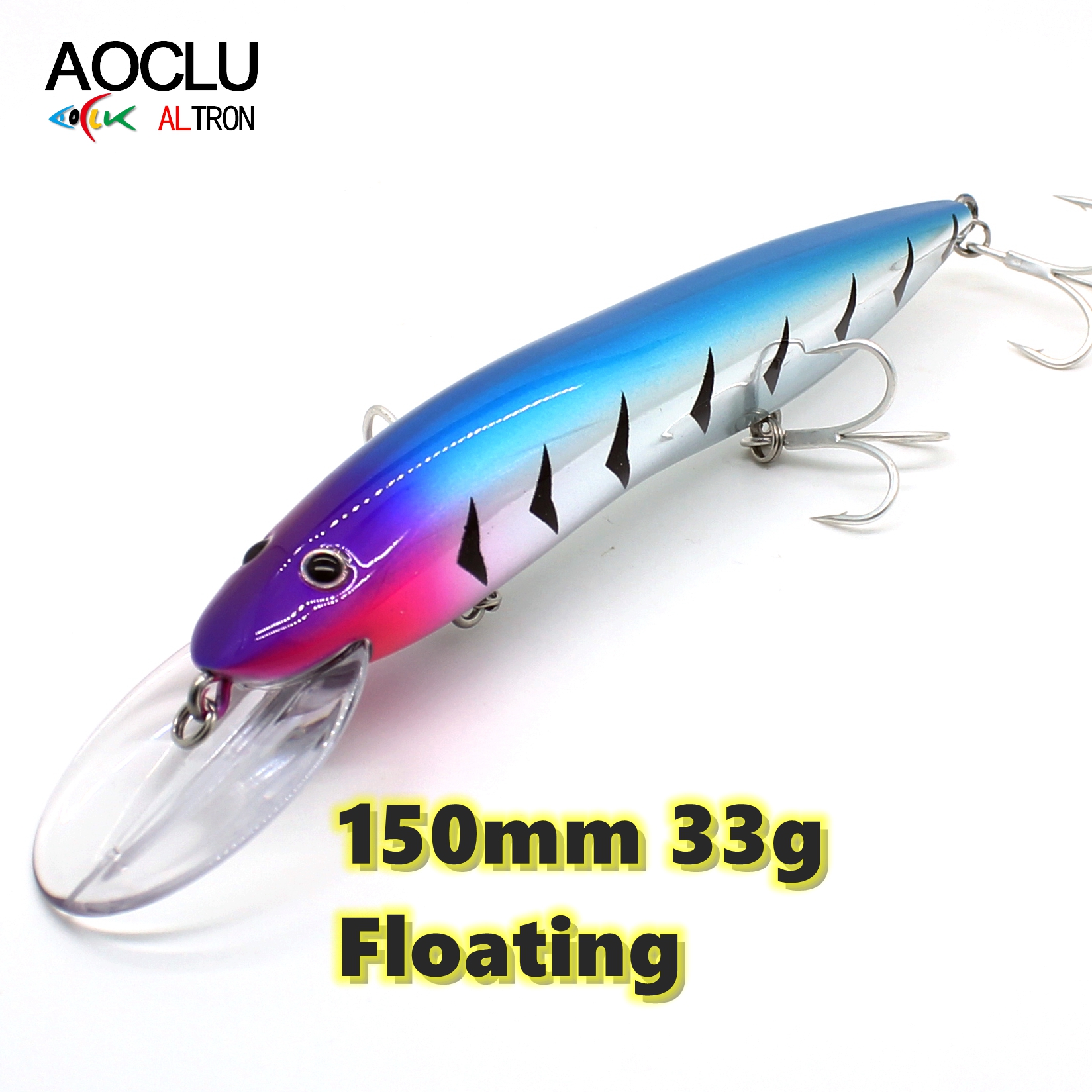 AOCLU-Hard Bait for Deep Sea B - Fishing Hook Treble review and price