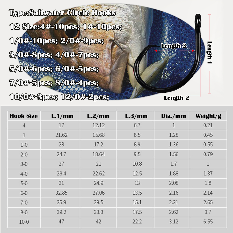 Circle Hooks 3X Strong Saltwat - Fishing Hook Circle review and price