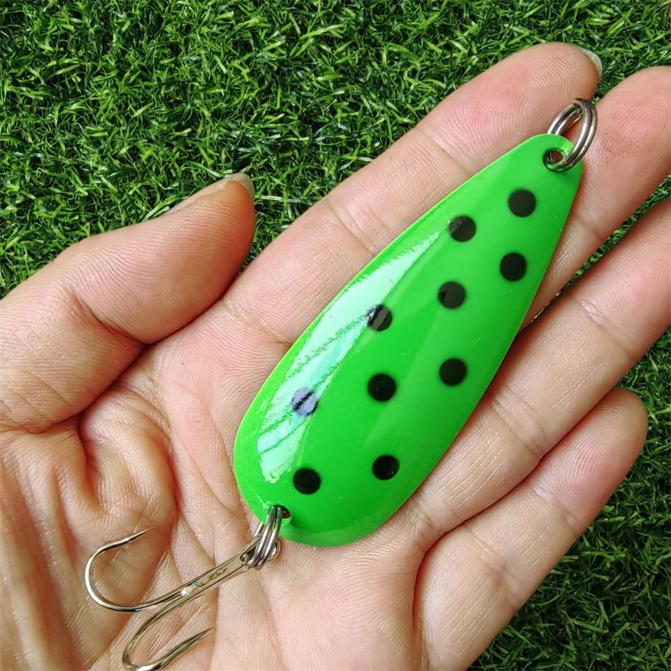 1PCS Spinner Spoon Lure 27G 19 - Fishing Hook Treble review and price