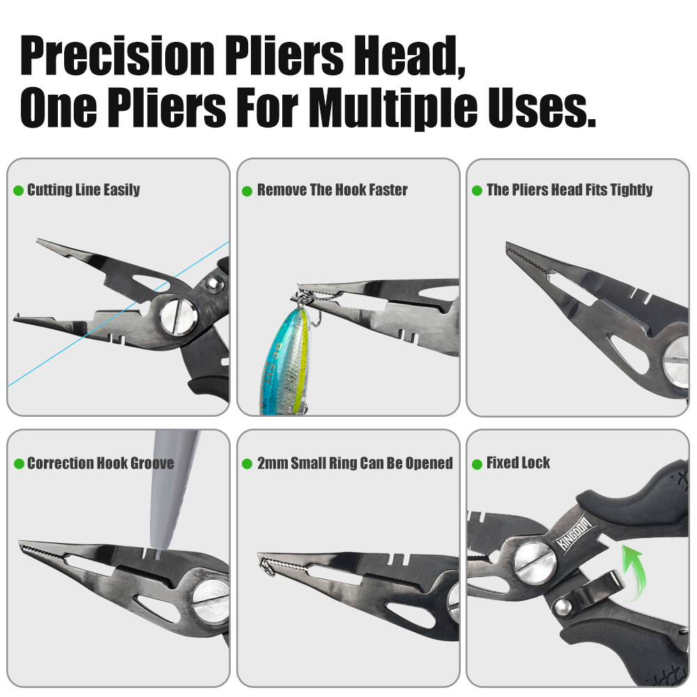 Kingdom Fishing Pliers Multifu - Fishing Hook Stainless Steel review and price