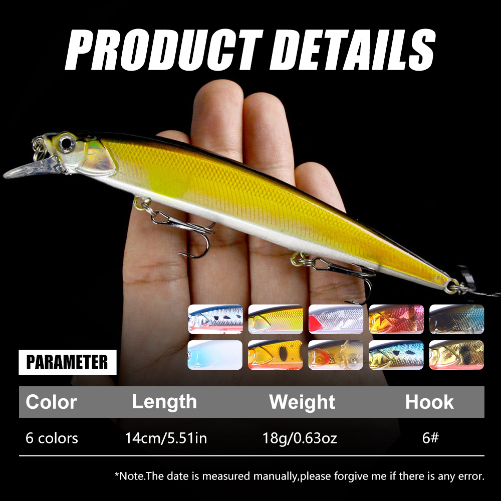 Jerkbait Minnow Fishing Lure A - Fishing Hook Treble review and price