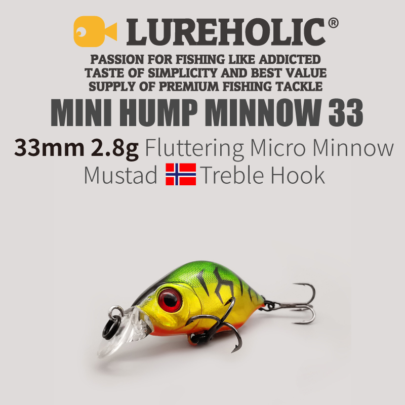 LUREHOLIC 33mm 2.8g Fluttering - Fishing Hook Treble review and price
