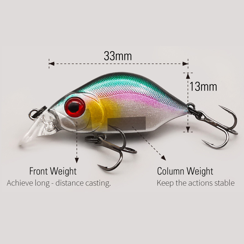 LUREHOLIC 33mm 2.8g Fluttering - Fishing Hook Treble review and price