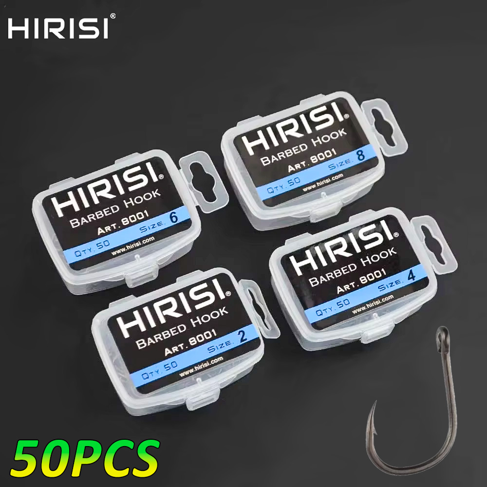 Hirisi 50pcs Barbed  Coated Ca - Fishing Hook Assortment review and price