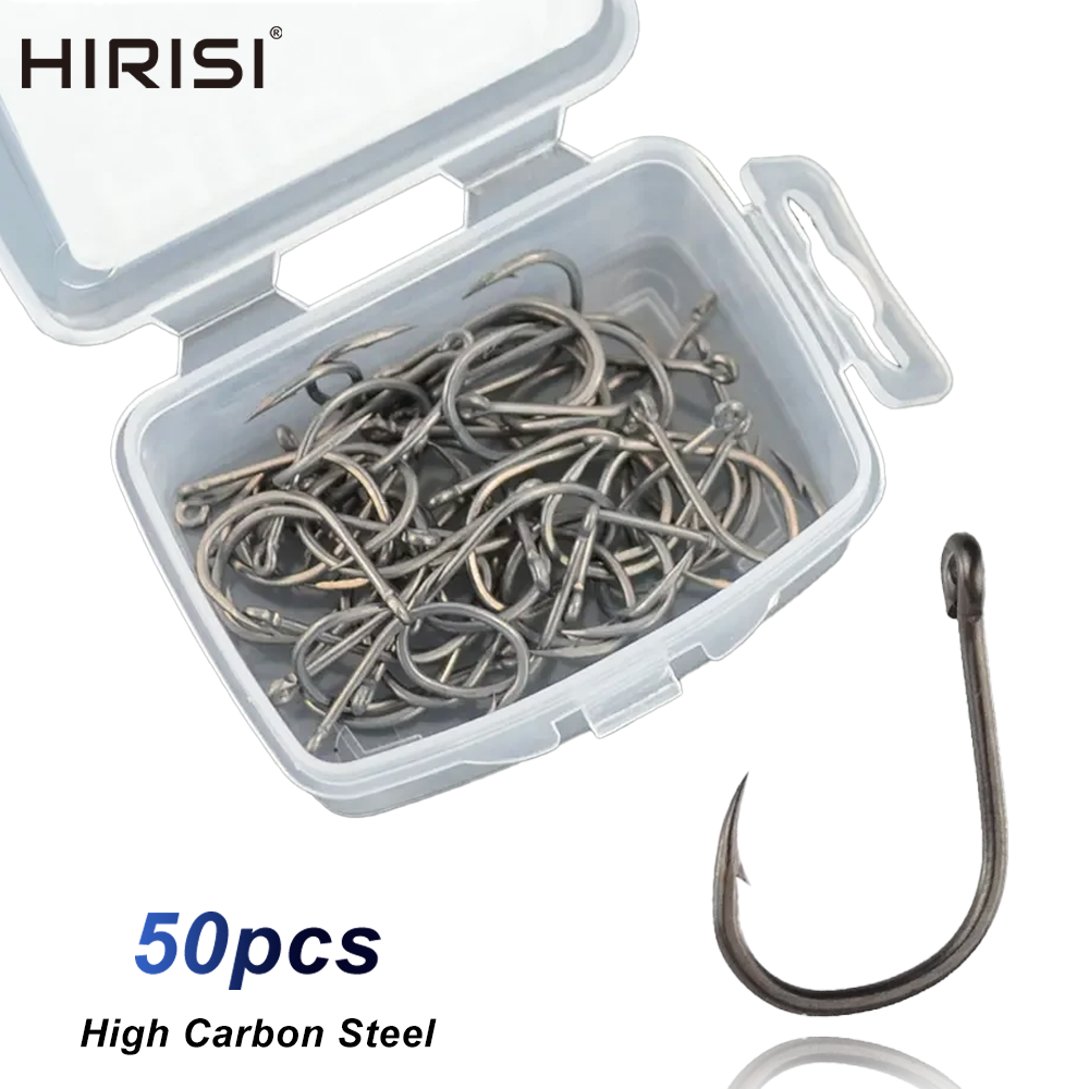 Hirisi 50pcs Barbed  Coated Ca - Fishing Hook Assortment review and price