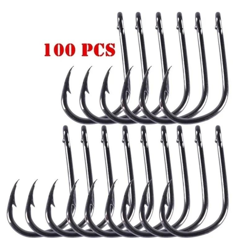 100pc/lot Fishing Hooks Double - Fishing Hook Circle review and price