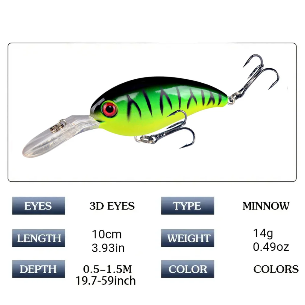 7Pcs Crankbait Fishing Lure Fl - Fishing Hook Treble review and price