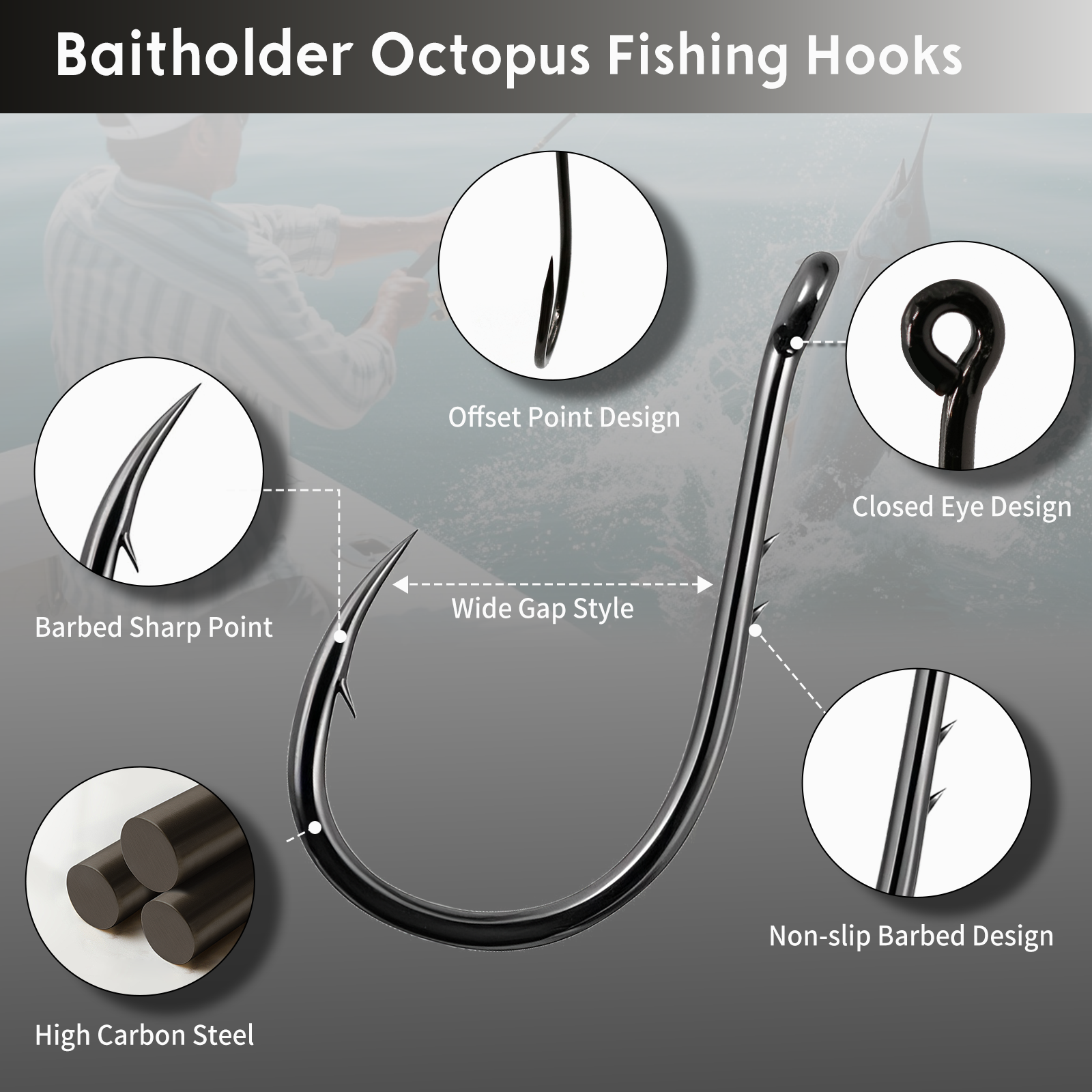 FishTrip Fishing Hook Octopus  - Fishing Hook Circle review and price