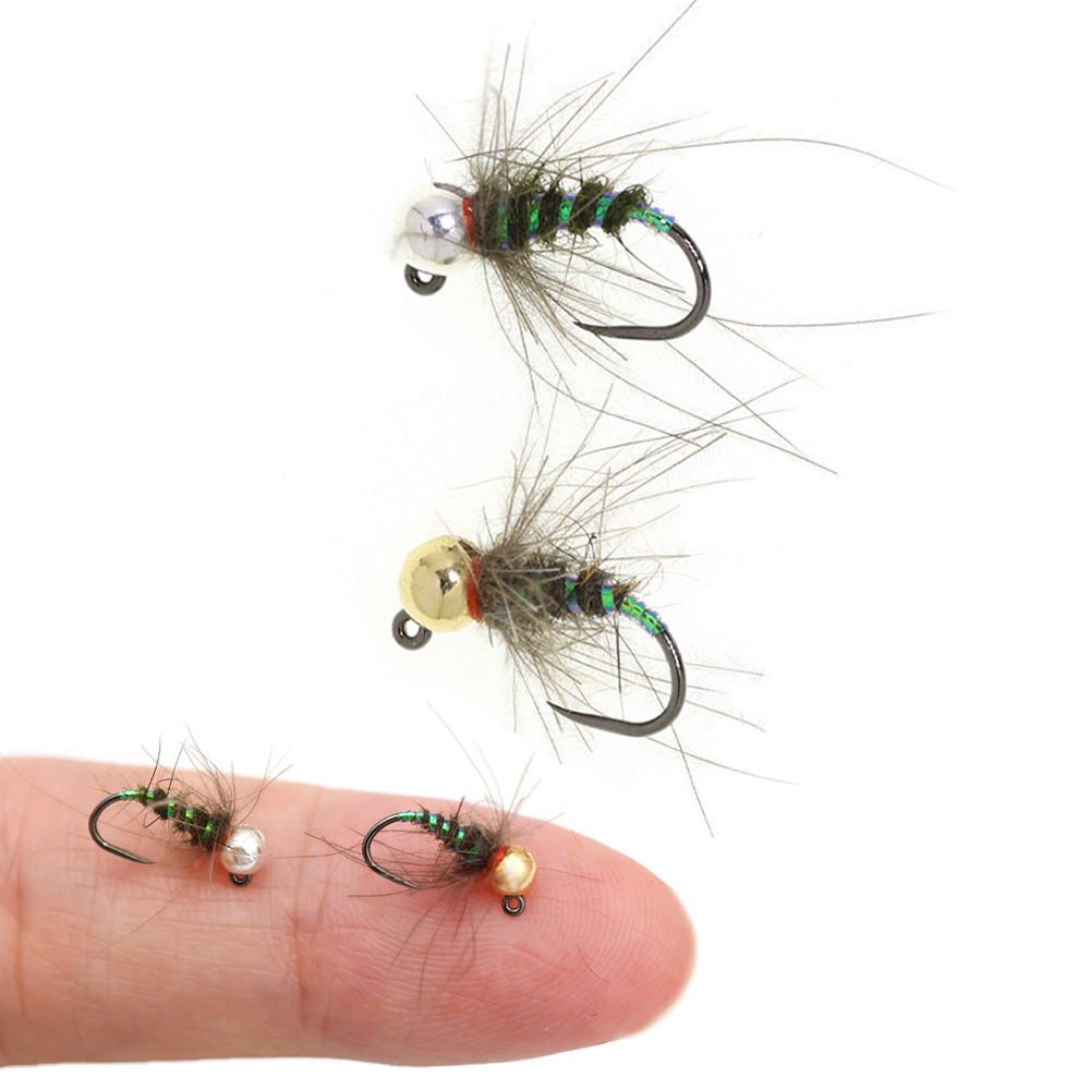 4pcs #16 Tungsten Beadhead CDC - Fishing Hook Barbless review and price