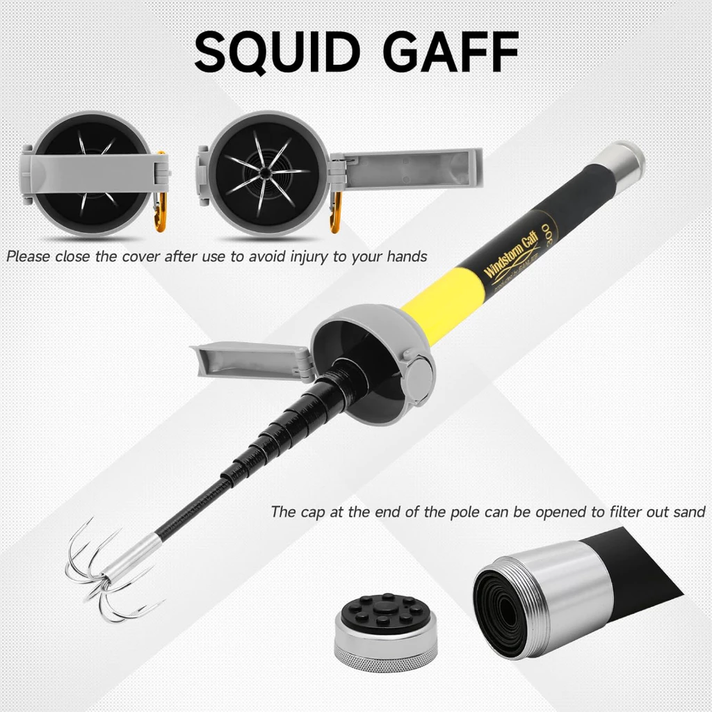 SANLIKE Fishing-Squid Gaff 3M/ - Fishing Hook Stainless Steel review and price
