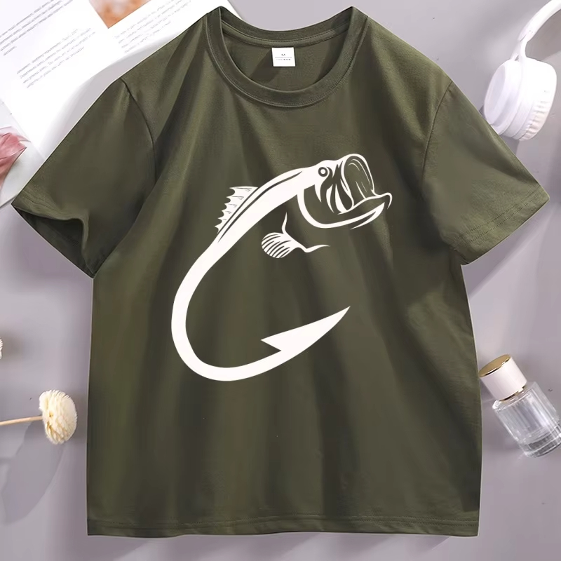 Fishing Hook Graphic T Shirts  - Fishing Hook Size review and price