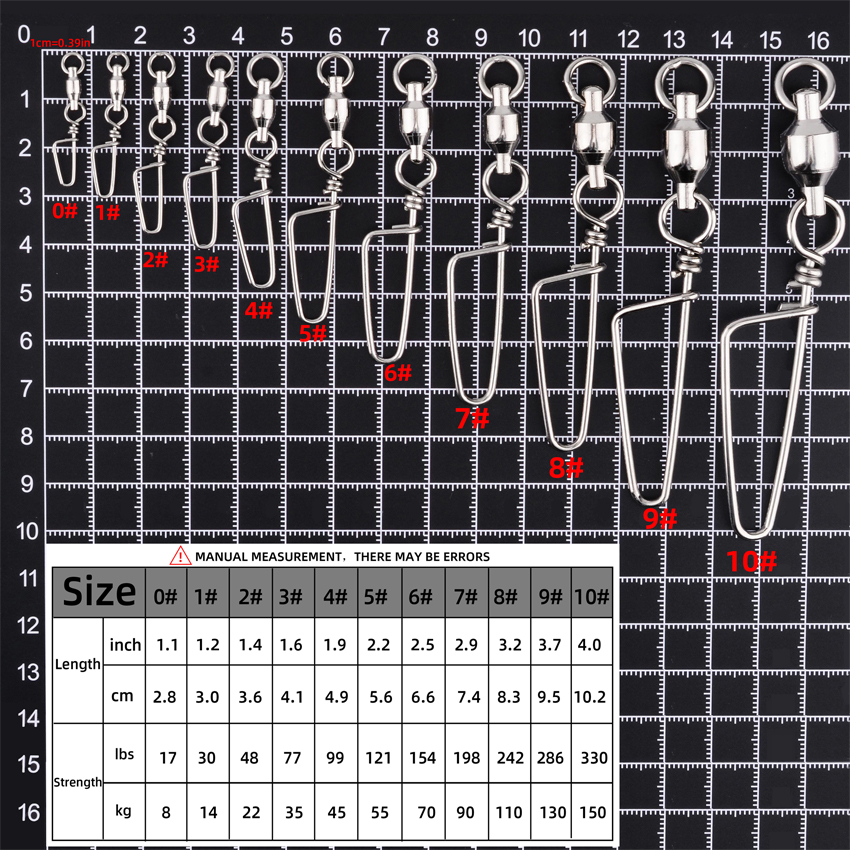 50pcs Fishing Ball Bearing Swi - Fishing Hook Stainless Steel review and price