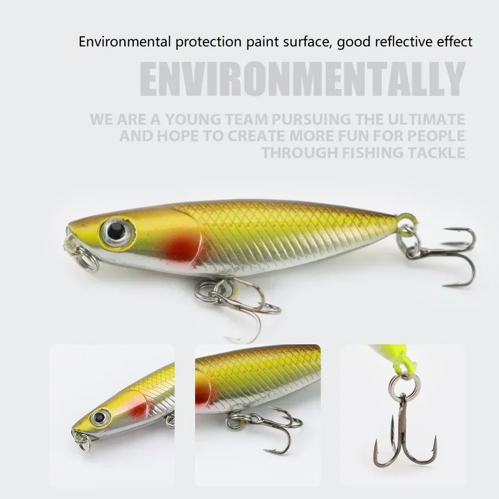 45mm 1.9g 1pcs Zigzag Dog Penc - Fishing Hook Treble review and price