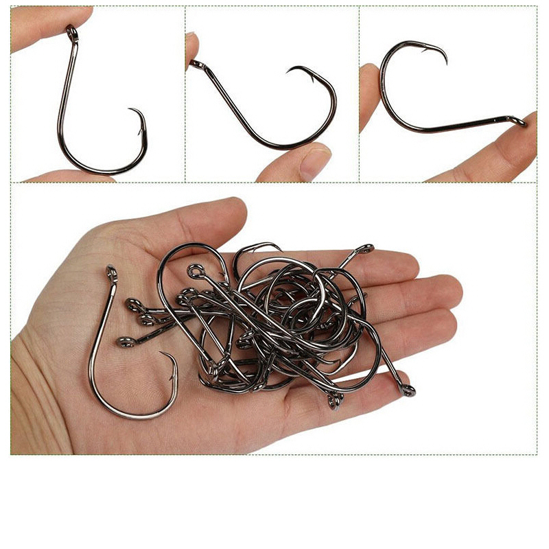 100 pcs Octopus Offset Sport C - Fishing Hook Circle review and price