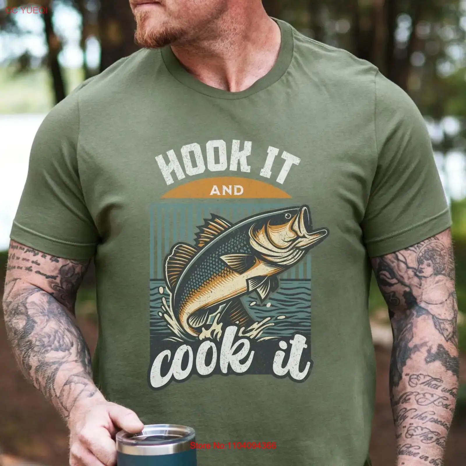 Vintage Bass Fishing T Shirt H - Fishing Hook review and price