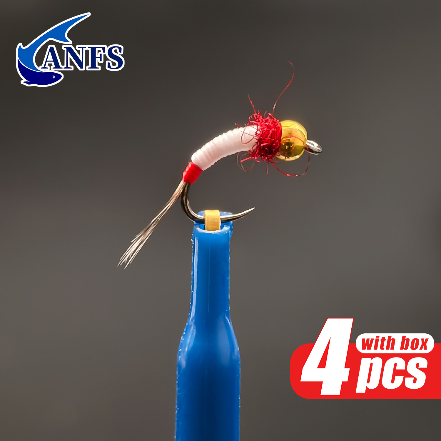 ANFS 4pcs Midge Nymph Flies As - Fishing Hook Assortment review and price